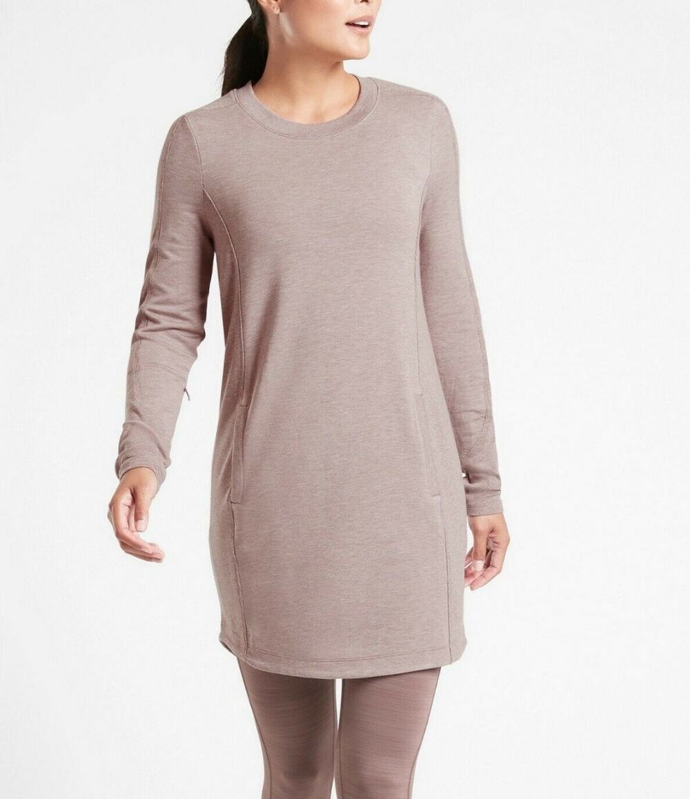 Athleta Balance Dress Flora Mauve Size XL